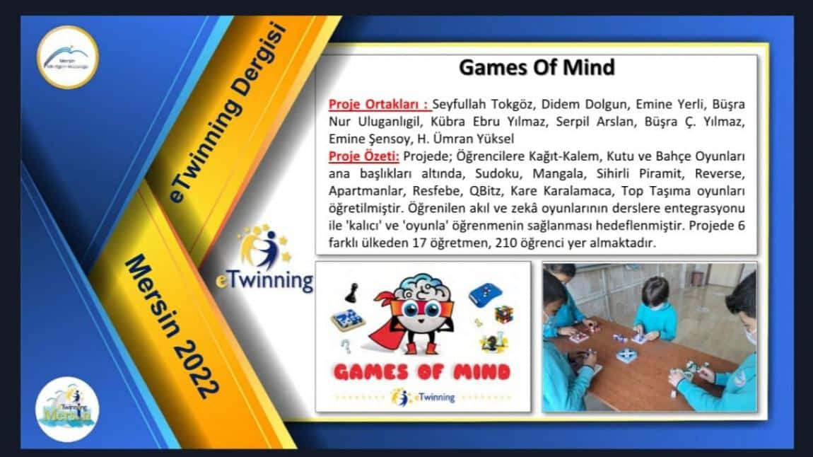 Games Of Mind eTwinning projesi