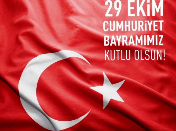 29 Ekim Cumhuriyet Bayramımız kutlu olsun.